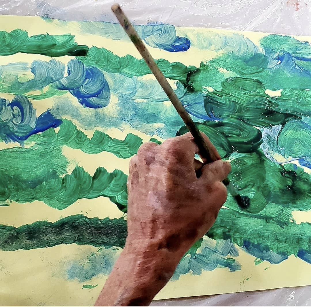 Pintura em processo de arteterapia